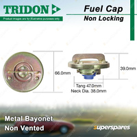 Tridon Non Locking Fuel Cap Metal Bayonet 38.0mm for Audi 5E 5+5 80 100 200