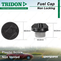 Tridon Non Locking Fuel Cap for Chrysler Crossfire ZH Lancer LB Neon JA JB