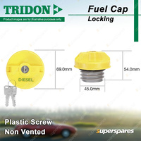 Tridon Locking Fuel Cap for Nissan Navara D21 D22 Patrol MQ GQ GU Terrano Diesel