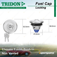 Tridon Non Vented Locking Fuel Cap for Volvo P122S - P1800S 1.8L 2.0L