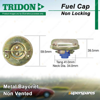 Tridon Non Vented Non Locking Fuel Cap for Volvo P122S - P1800S 1.8L 2.0L
