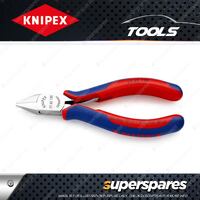 Knipex Electronics Diagonal Cutter - Length 130mm Pointed Head without Bevel