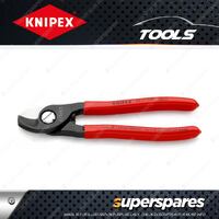 Knipex Cable Cutter Shears - 165mm with Plastic Coated Handles Burnished Shears