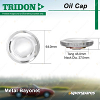 Tridon Oil Cap Metal Bayonet 37.5mm for Daewoo Korando Musso 2.3L 2.9L 3.2L