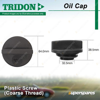 Tridon Oil Cap for Nissan 180SX 200SX 300C Brougham 300ZX 300ZX Fairlady 350Z