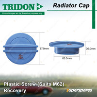 Tridon Recovery Radiator Cap Plastic Screw for Audi A3 A4 A5 Q5 S3 S4 S5 TT