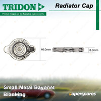 Tridon Blanking Radiator Cap for Mazda 323 BA Familia BJFW MX6 GE20