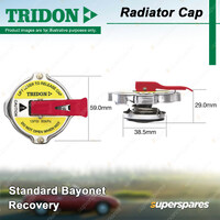 Tridon Recovery Safety Lever Radiator Cap for MINI Cooper R50 1.6L