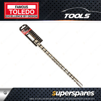 Toledo Socket Rail Square Drive 1/4 410mm 16 x Standard Deep Sockets