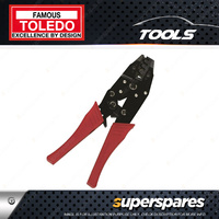 Toledo Ratcheting Crimping Pliers - Standard 200mm Plastic moulded Handle