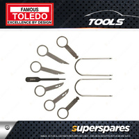 Toledo 9 pcs of Tailored Radio Removal Tool Set - European Vehicles