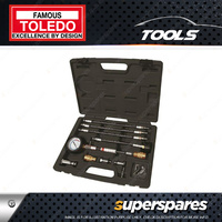 Toledo Petrol Compression Tester Kit - 300PSI & 21KG/CM Air Hose Adaptor 38mm