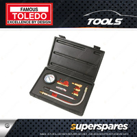 Toledo Petrol Compression Tester Kit - Dual Scale 300psi & 21KG/CM