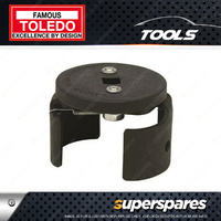 Toledo Oil Filter Remover - Steel Jaw Type Large 3/8" Square Drive 80-90mm Dia