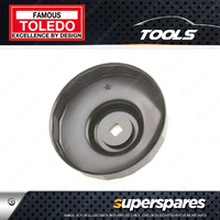 Toledo Oil Filter Cup Wrench - 99mm 15 Flutes Alloy steel - Black