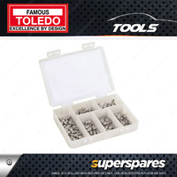 Toledo Stainless Steel Grease Nipple Set Metric Straight 45 Angel 90 Angel