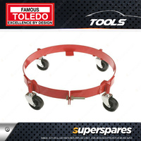 Toledo Heavy Duty Drum Dolly - 60 Litre 16 gallon Phenolic Castors 90kg/400mm