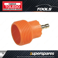 Toledo Radiator Cap Pressure Tester Adaptor - Orange M45 Screw External