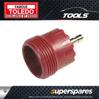 Toledo Radiator Cap Pressure Tester Adaptor - Red M48 Screw External