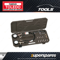 Toledo Universal Brake System Pressure Test Kit with 2 x 3000PSI Gauges