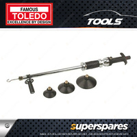 Toledo 4pc of Manual Vacuum Dent Puller - 3 Cups 1 Hook 2.5kg Hammer