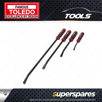 Toledo 4 Pcs of Pry Bar Set - Strike Thru 200mm 300mm 450mm 600mm