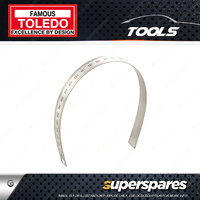 Toledo Stainless Steel Single Sided Flexible Metric Rule - 1000mm Length