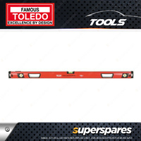 Toledo Magnetic Box Level - 1200mm Spirit Level Reinforced aluminium frame