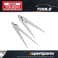 Toledo Taper Gauge 3 in 1 Stainless Steel Photographically Etched