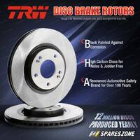 2x Front TRW Disc Brake Rotors for Ssangyong Actyon Sports D0K Kyron Rexton II
