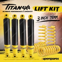 3" 75mm Lift Kit Titan 4X4 Shock King Coil for Ford Maverick DA Wagon 88-94