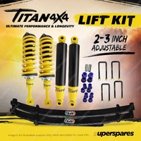 2"-3" ADJ Assembled Lift Kit Titan 4X4 King Coil EFS Leaf for Holden Colorado RG