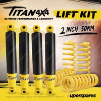 2" 50mm Lift Kit Titan 4X4 Shock Absorbers King Coil Spring for Jeep Wrangler JK