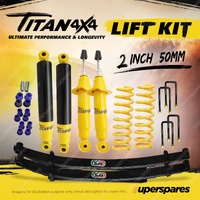 2" Lift Kit Titan 4X4 Shocks King Springs EFS Leaf for Nissan Navara D40 STX550