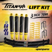 3" Lift Kit Titan 4X4 Shock King Coil EFS Leaf for Toyota Landcruiser 78 79