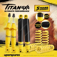 F + R Titan 4X4 Shock Absorbers STD King Springs for Ford Ranger PX III 18-22