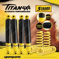 F + R Titan 4X4 Shocks STD King Springs for Toyota Landcruiser FJ HDJ HZJ 80