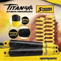 Rear Titan 4X4 HD Shocks Raised 750KG+ King Springs for Ford Maverick 88-94