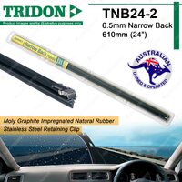 2x Tridon Plastic Back Wiper Refill 24" for Lexus LX450D LX470 RX330 RX350 SC430