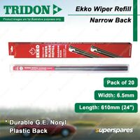 20 x Tridon Ekko Wiper Refill 24" for Citroen Xsara N1 N7 1.6L 2.0L 1996-2003