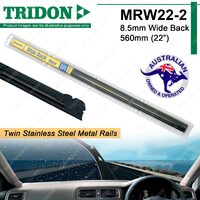 2 Tridon Metal Wiper Refills 22" for Mitsubishi Pajero NA NB NC ND NE NF NG NH