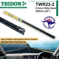 2 Tridon Plastic Back Wiper Refills 22" for Toyota Blizzard Camry Celica Coaster