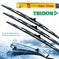 Tridon Front + Rear Complete Wiper Blade Set for Mitsubishi Starwagon 1998-2004