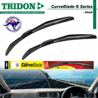 2 x Tridon CurveBlade Wiper Blades for Toyota Hilux KUN15R 25R 35L 112 LAN125