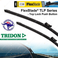 Pair Tridon FlexBlade Frameless Wiper Blades for Mazda BT50 UR 2.2L 3.2L