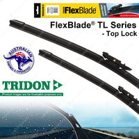 Pair Tridon FlexBlade Frameless Wiper Blades for BMW 1 Series E82 E87 E88 M1