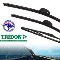 Tridon Front Rear FlexBlade Windscreen Wiper Blades for Hyundai Accent RB 13-15