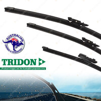 Tridon Front Rear FlexBlade Windscreen Wiper Blades for BMW 323i E91 08-12