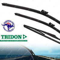 Tridon Front + Rear FlexBlade Windscreen Wiper Blades for Volvo C30 2007-2012