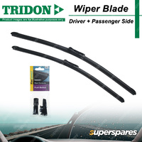 Tridon Wiper Blade and Connector Set for Holden Colorado 7 RG 12-19